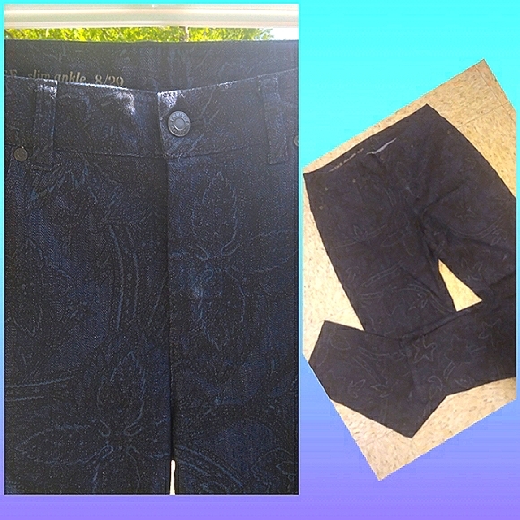 Talbots Heritage Floral Print Slim Ankle Jeans Size 8/29 - Picture 4 of 13